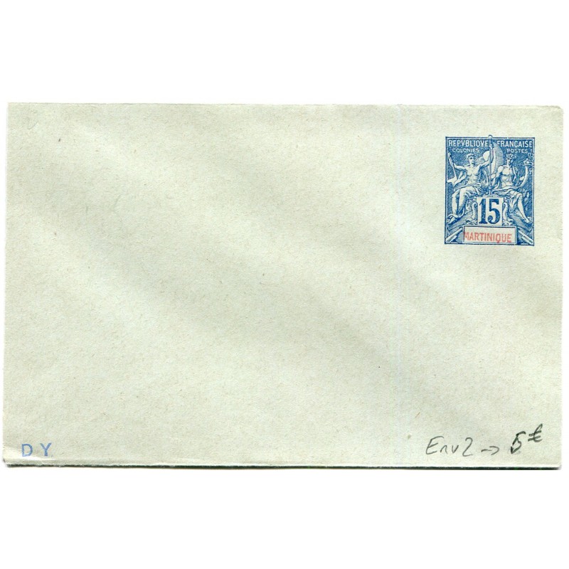 Martinique Type Groupe 15c entier postal env 2 neuf