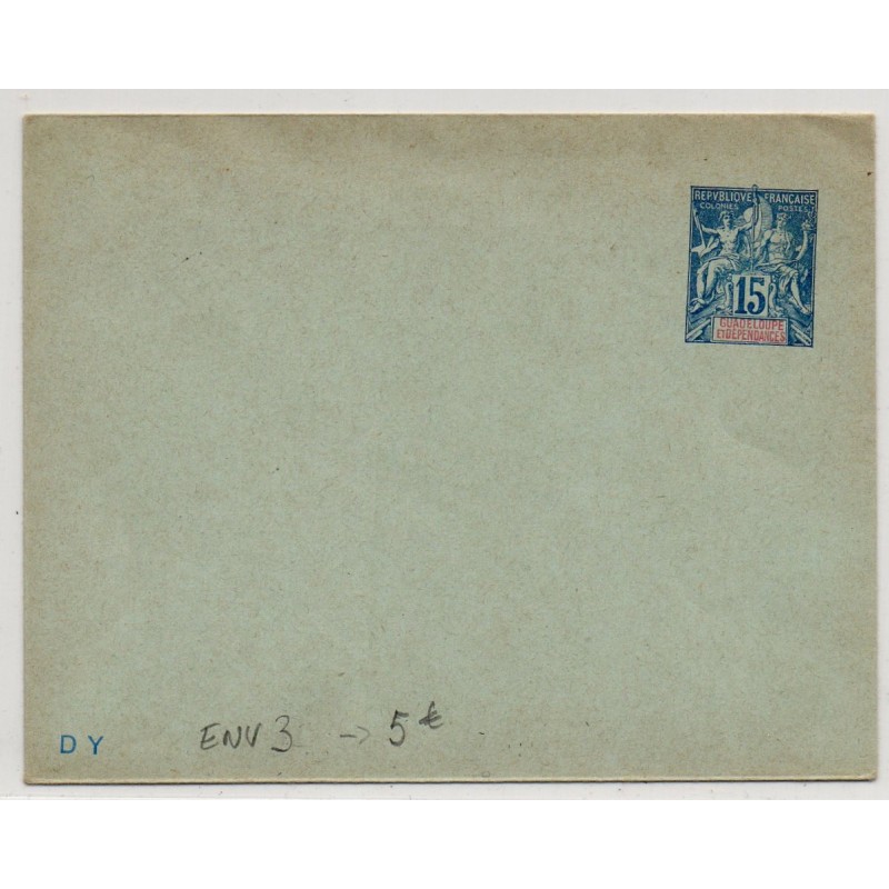 Guadeloupe entier postal ENV 3 neuf